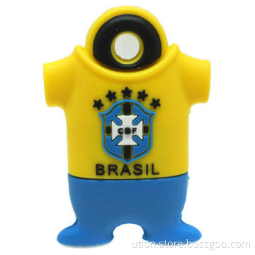 T-shirt Style Promotional USB Flash Drive with 1 to 32GB Capacity, Free Sample and Package
